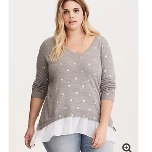 Torrid size 3 Disney sharkbite sweater